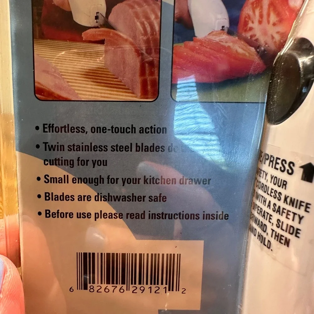 OneTouch Cordless Knife‎ As Seen On TV Battery Operated Electric Slicer New